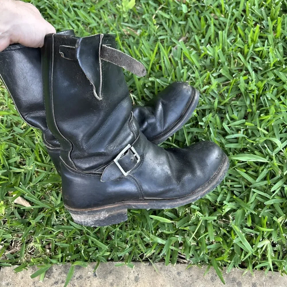 Vtg 1990 80s Red Wing PT83 2268 Engineer Boots Size 10.5 D Motorcycle